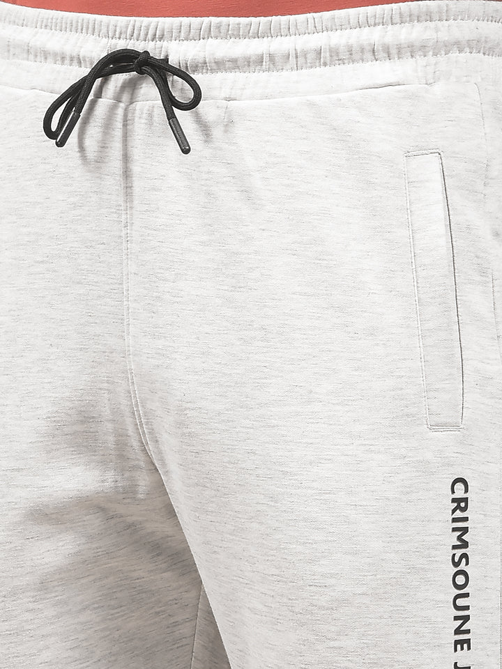 Grey Cotton Trackpants-Men Trackpants-Crimsoune Club
