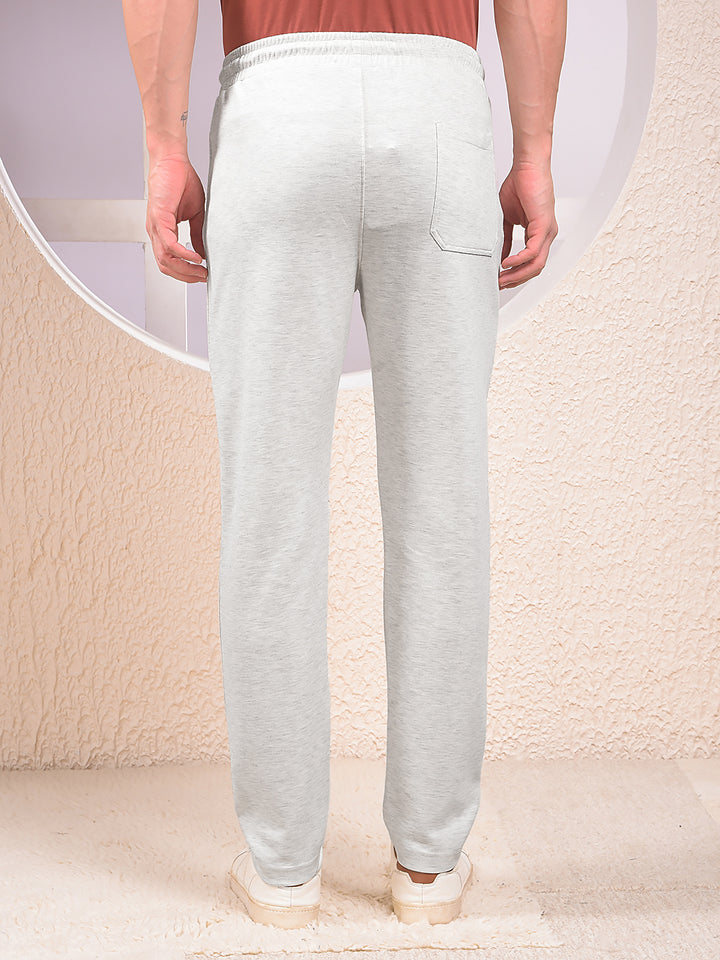 Grey Cotton Trackpants-Men Trackpants-Crimsoune Club