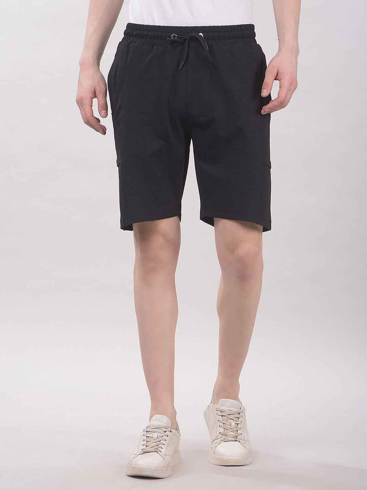 ZestNoir Utility Black Shorts