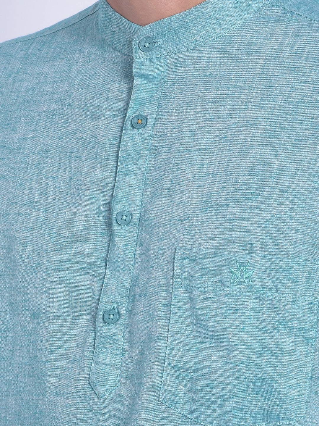 Green Printed Shirt-Men Shirts-Crimsoune Club