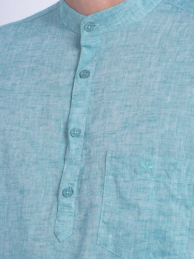Green Printed Shirt-Men Shirts-Crimsoune Club
