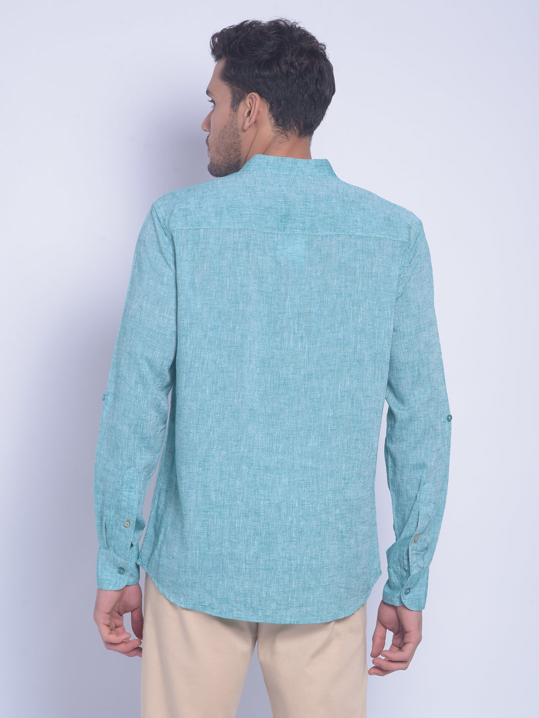 Green Printed Shirt-Men Shirts-Crimsoune Club