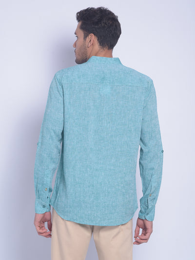 Green Printed Shirt-Men Shirts-Crimsoune Club