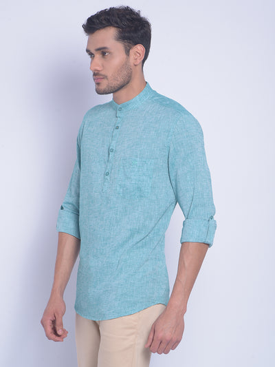 Green Printed Shirt-Men Shirts-Crimsoune Club