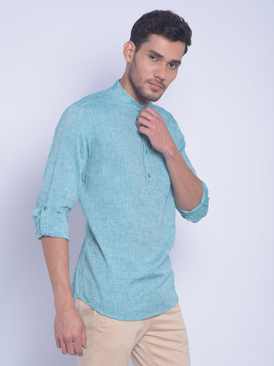 Green Printed Shirt-Men Shirts-Crimsoune Club