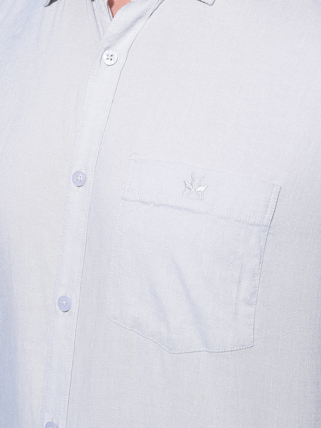 Grey Linen Shirt-Men Shirts-Crimsoune Club