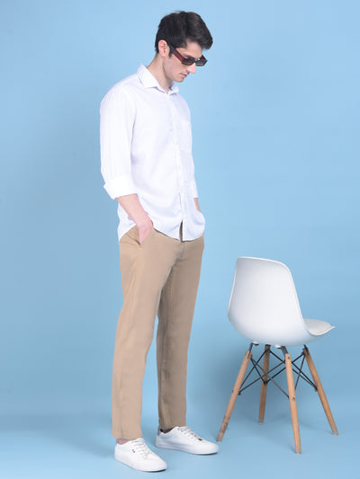 White Striped Shirt-Men Shirts-Crimsoune Club
