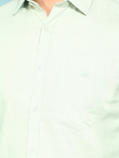 Blue Horizontal Striped 100% Cotton Shirt-Men Shirts-Crimsoune Club