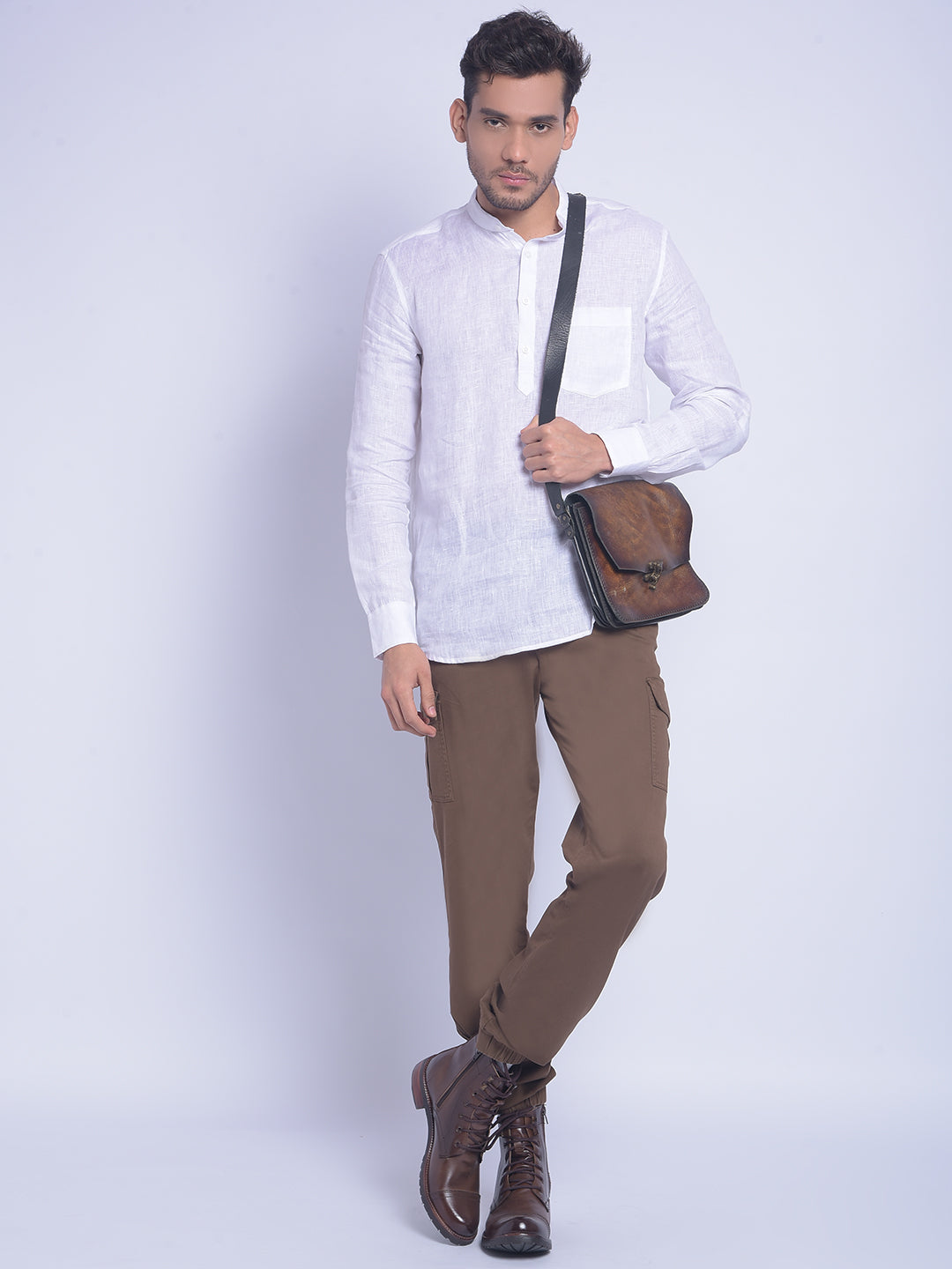 White Printed Shirt-Men Shirts-Crimsoune Club