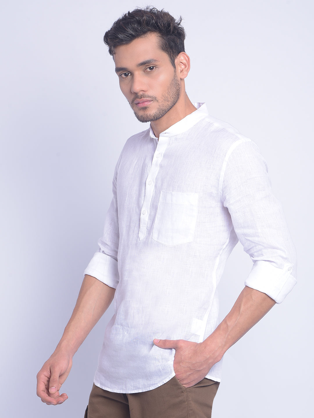 White Printed Shirt-Men Shirts-Crimsoune Club