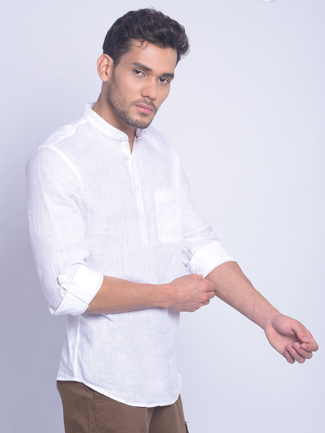 White Printed Shirt-Men Shirts-Crimsoune Club