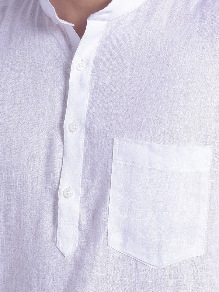 White Printed Shirt-Men Shirts-Crimsoune Club