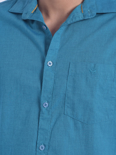 Blue Shirt-Men Shirts-Crimsoune Club