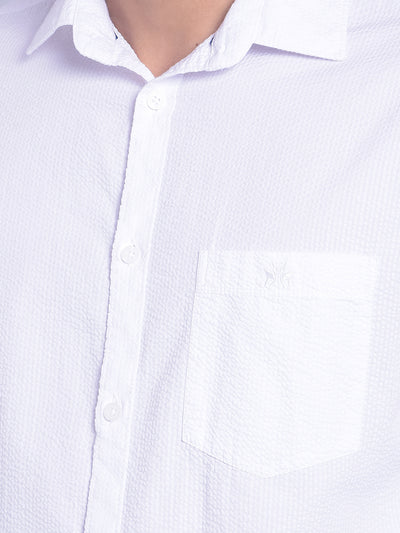 White Printed Shirt-Men Shirts-Crimsoune Club