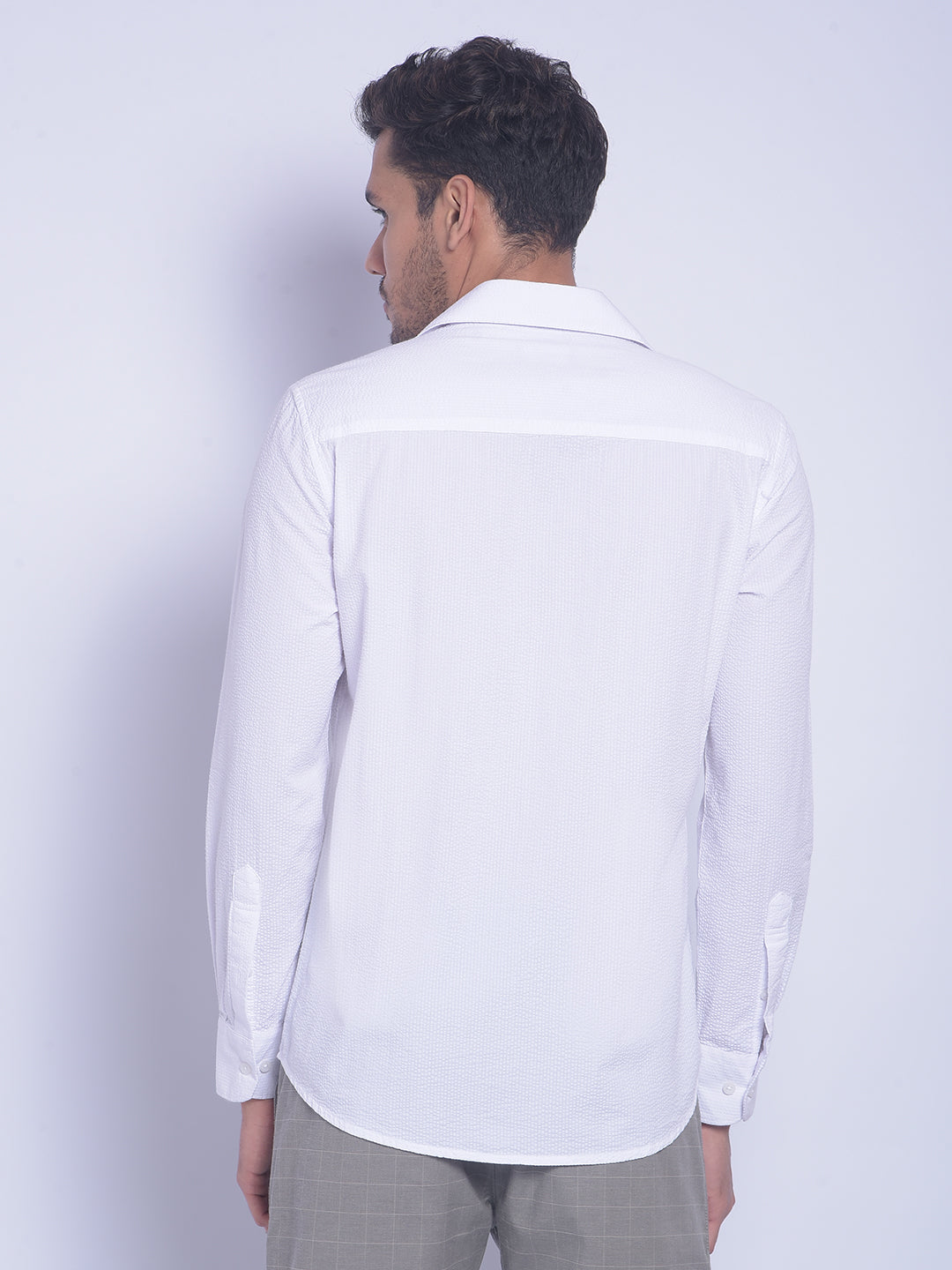 White Printed Shirt-Men Shirts-Crimsoune Club