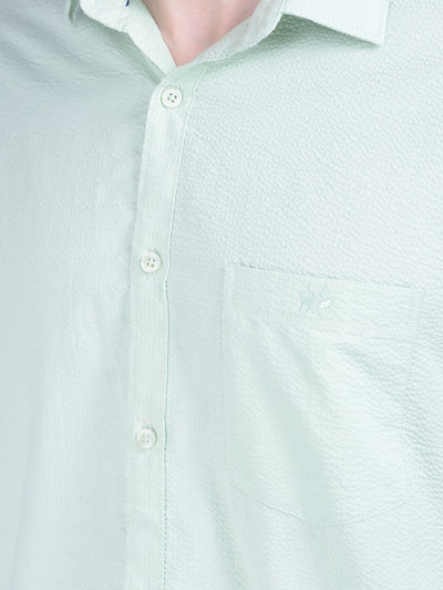 Green Printed Shirt-Men Shirts-Crimsoune Club