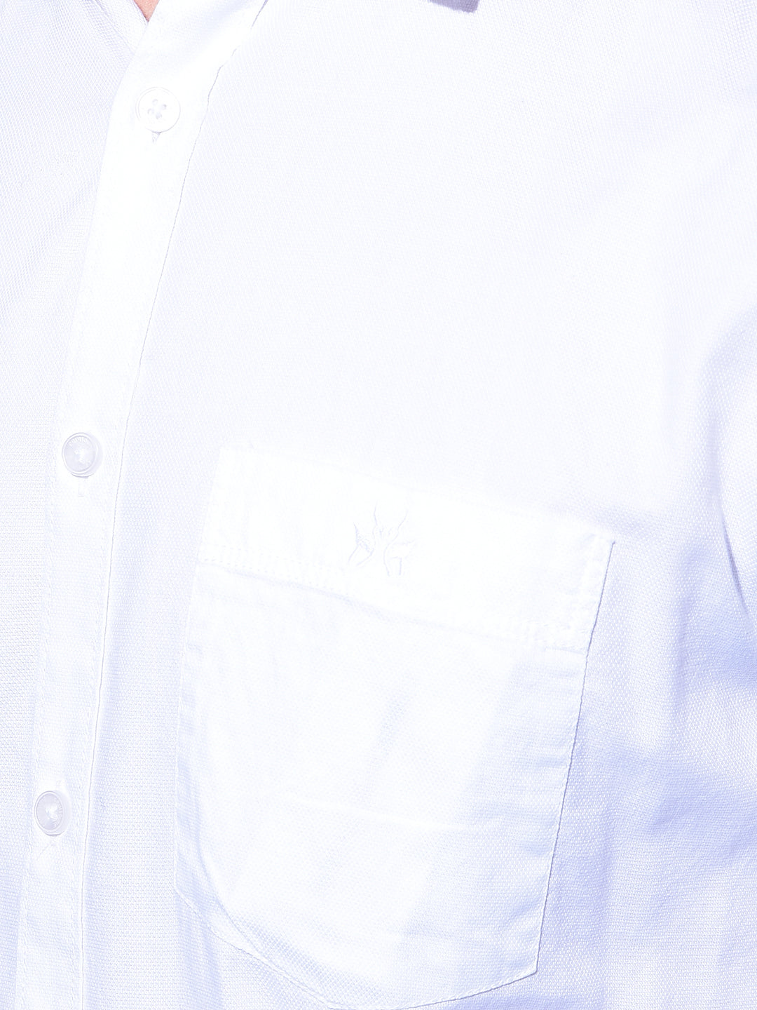 White 100% Cotton Shirt-Men Shirts-Crimsoune Club