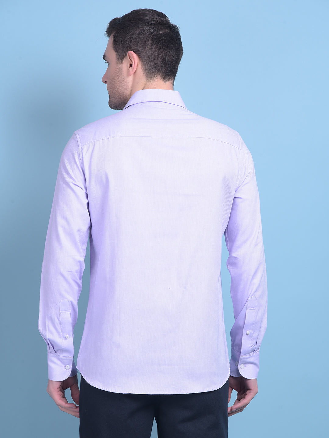 Purple 100% Cotton Shirt-Men Shirts-Crimsoune Club