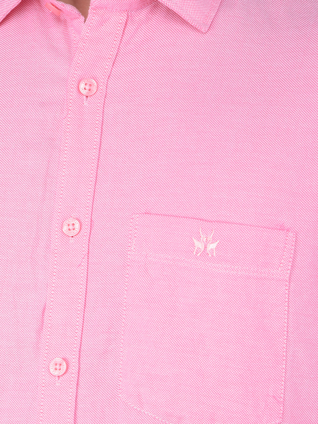 Pink 100% Cotton Shirt-Men Shirts-Crimsoune Club