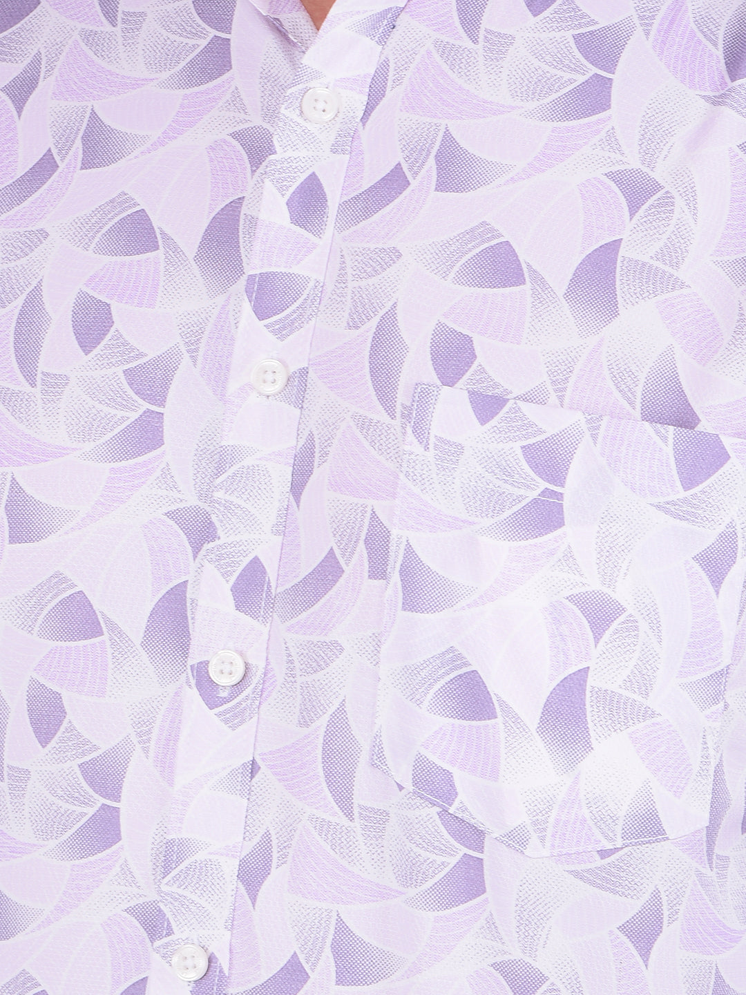 Purple Printed 100% Cotton Shirt-Men Shirts-Crimsoune Club