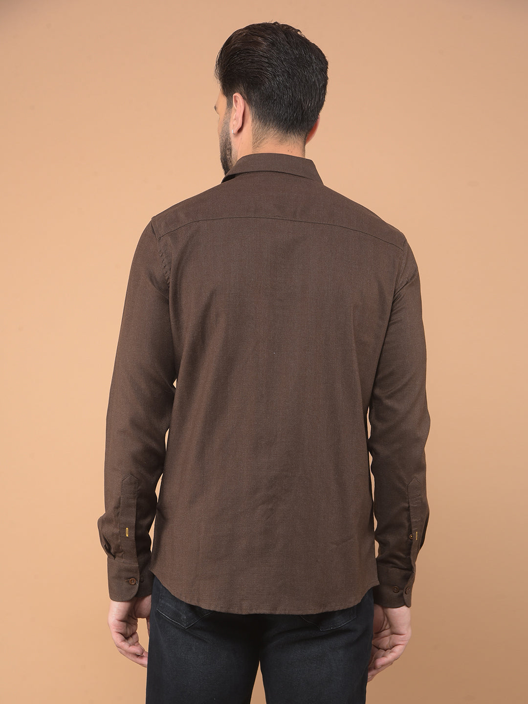 Brown Shirt-Men Shirts-Crimsoune Club
