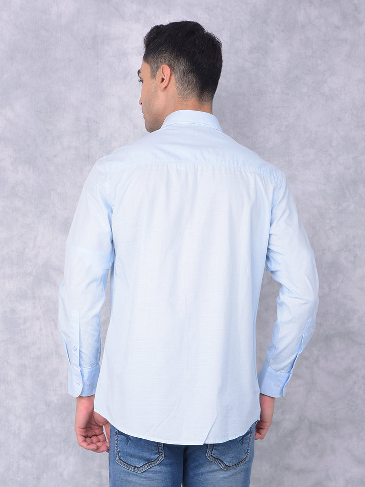 Blue Shirt-Men Shirts-Crimsoune Club