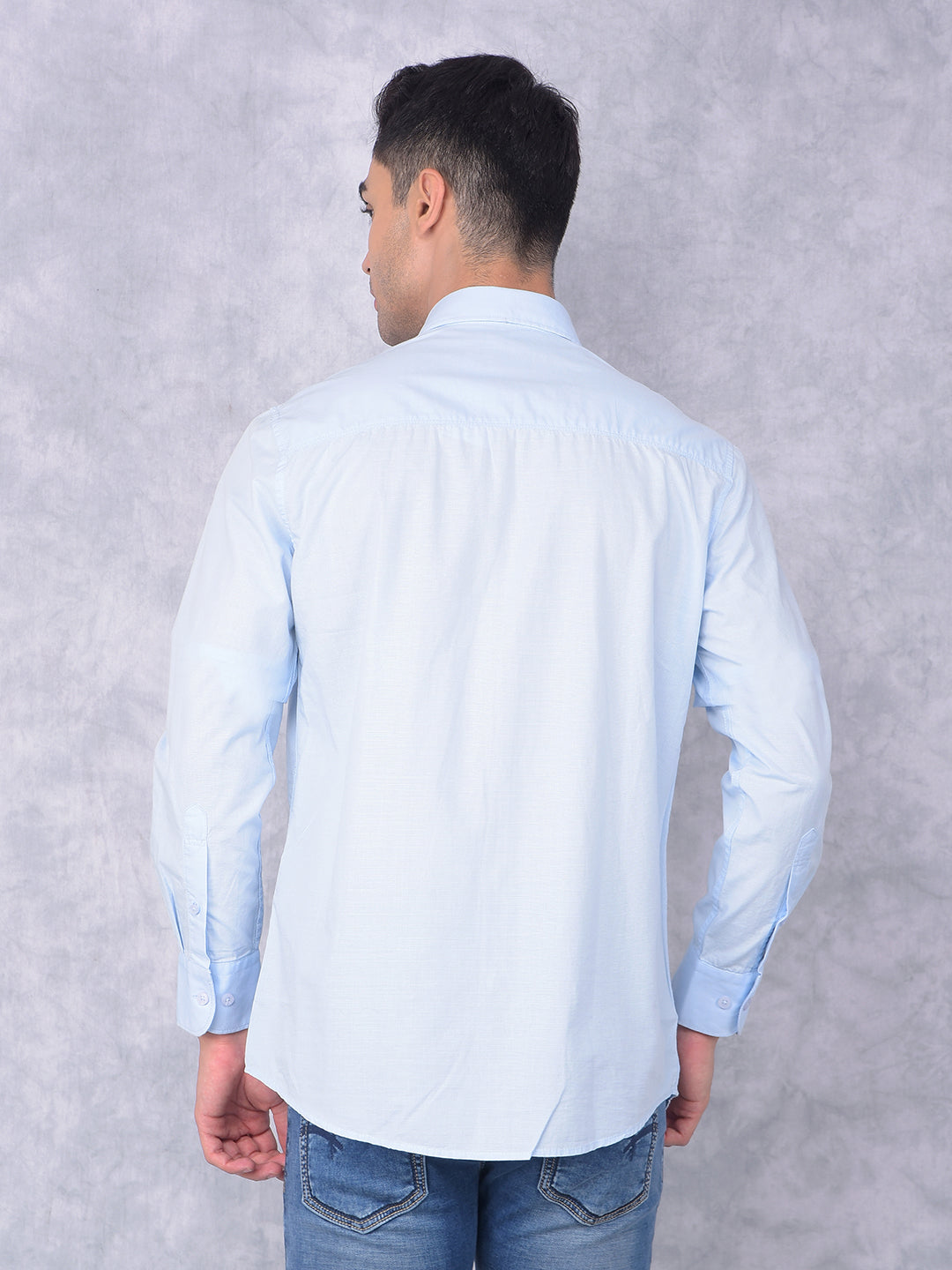 Blue Shirt-Men Shirts-Crimsoune Club