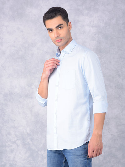 Blue Shirt-Men Shirts-Crimsoune Club