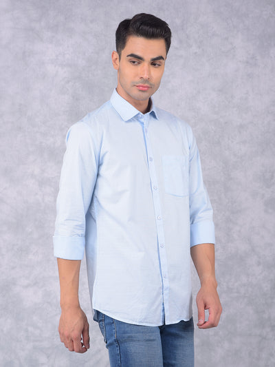 Blue Shirt-Men Shirts-Crimsoune Club