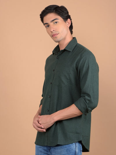 Green Shirt-Men Shirts-Crimsoune Club