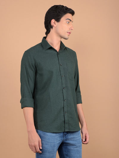 Green Shirt-Men Shirts-Crimsoune Club