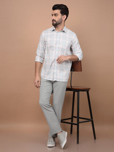 Multi-Color Checked 100% Cotton Shirt-Men Shirts-Crimsoune Club