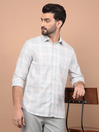 Multi-Color Checked 100% Cotton Shirt-Men Shirts-Crimsoune Club