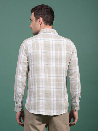 Green Checked Shirt-Men Shirts-Crimsoune Club
