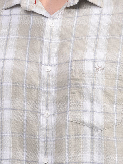 Green Checked Shirt-Men Shirts-Crimsoune Club