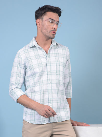 Grey Checked Shirt-Men Shirts-Crimsoune Club
