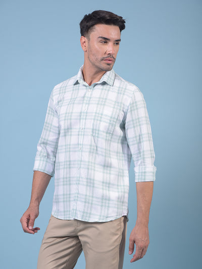 Grey Checked Shirt-Men Shirts-Crimsoune Club