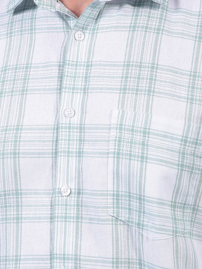 Grey Checked Shirt-Men Shirts-Crimsoune Club