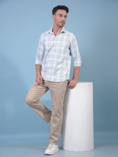 Grey Checked Shirt-Men Shirts-Crimsoune Club