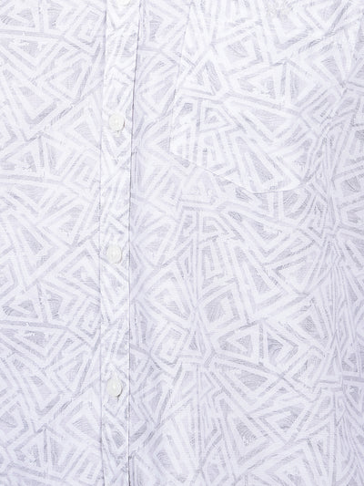 Grey Printed Shirt-Men Shirts-Crimsoune Club
