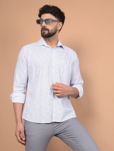 Purple Printed Shirt-Men Shirts-Crimsoune Club
