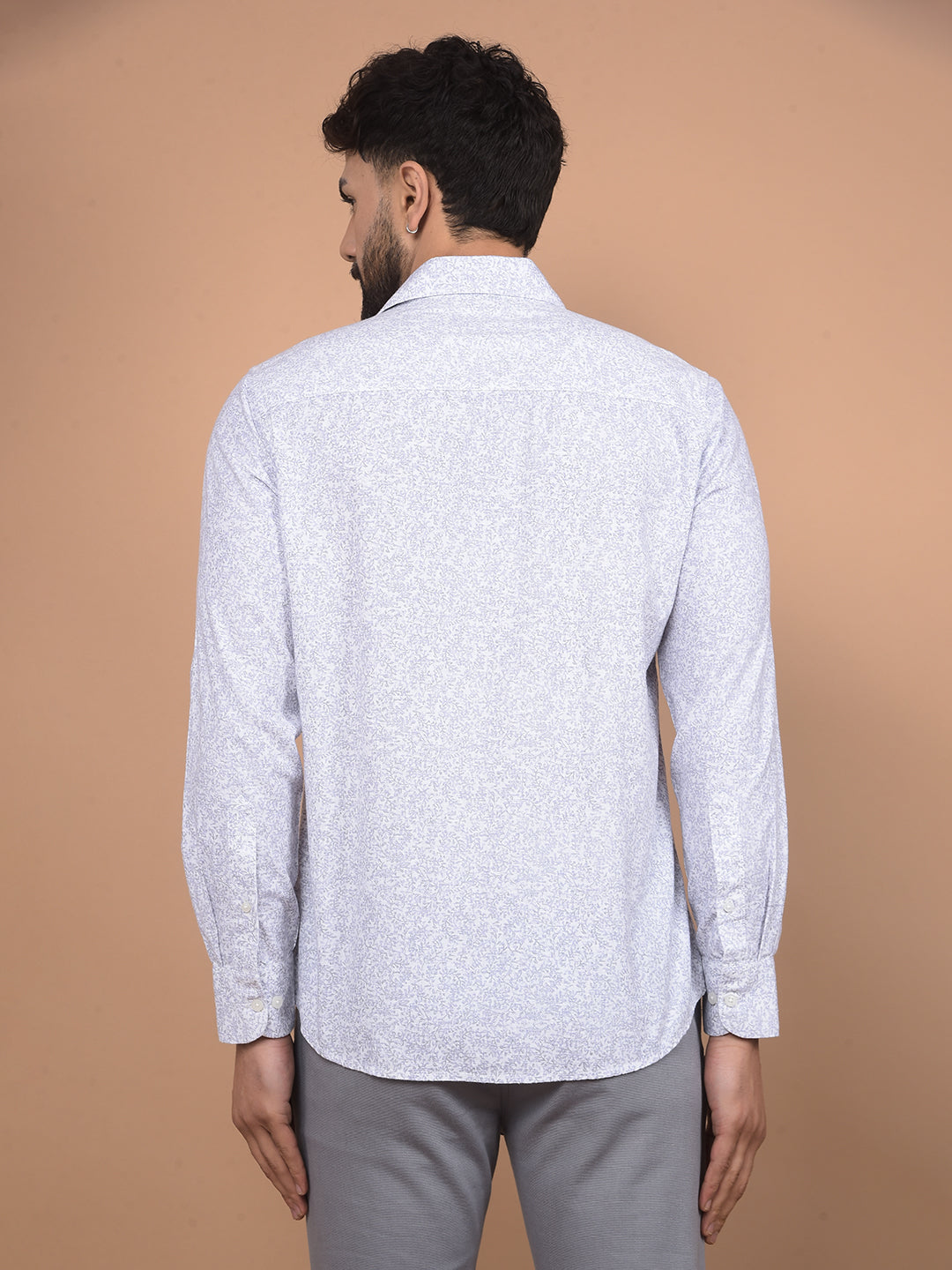 Purple Printed Shirt-Men Shirts-Crimsoune Club