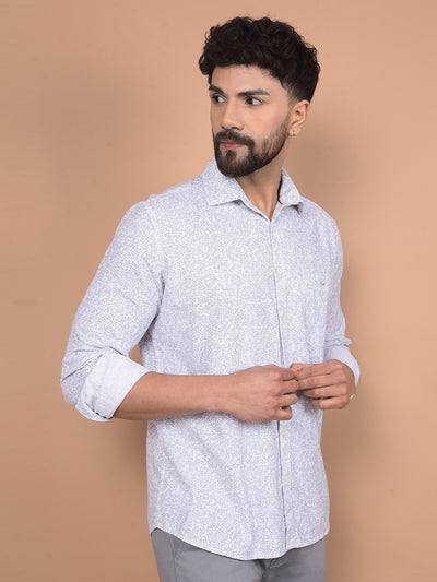 Purple Printed Shirt-Men Shirts-Crimsoune Club