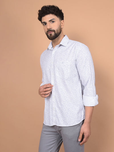 Purple Printed Shirt-Men Shirts-Crimsoune Club