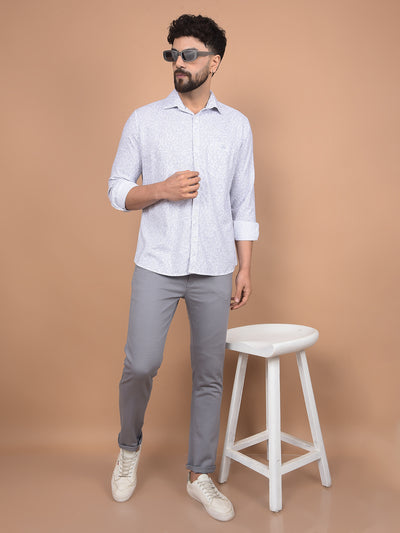 Purple Printed Shirt-Men Shirts-Crimsoune Club
