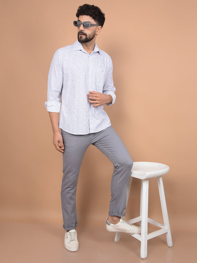 Purple Printed Shirt-Men Shirts-Crimsoune Club