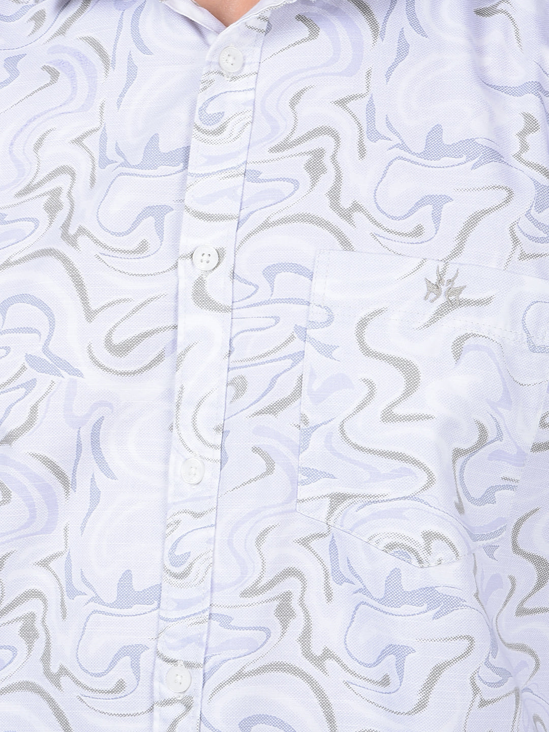 Multi-Color Abstract Print Shirt-Men Shirts-Crimsoune Club