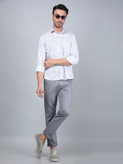 Multi-Color Abstract Print Shirt-Men Shirts-Crimsoune Club