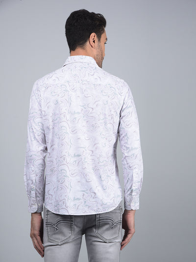 Multi-Color Abstract Print Shirt-Men Shirts-Crimsoune Club