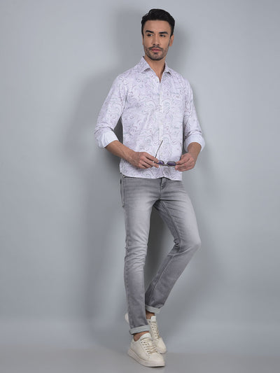 Multi-Color Abstract Print Shirt-Men Shirts-Crimsoune Club